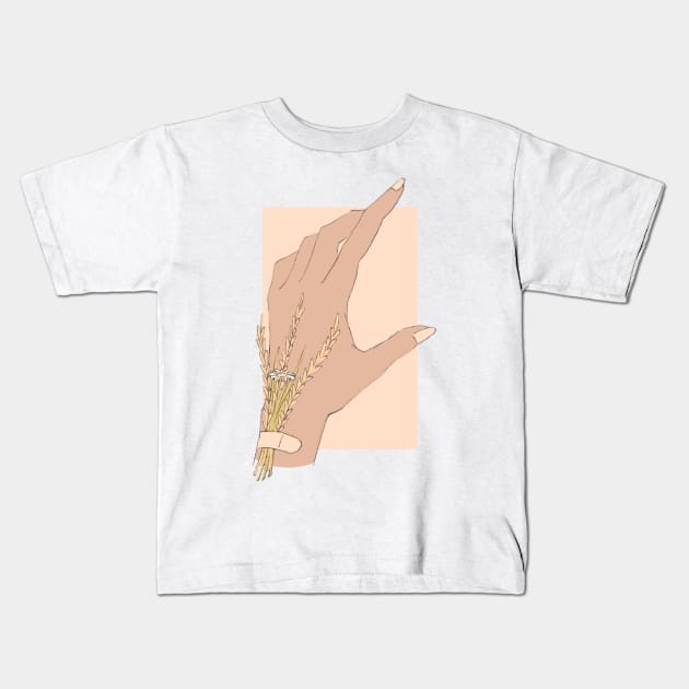 hand aesthetics Kids T-Shirt by Hello Kitti Mix